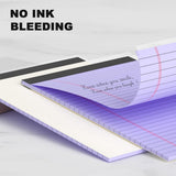 6 Pack A5 Lined Notepads Smooth Bleed Resistant Paper For School Office Notes And Lists Multicolor 30 Sheets Each, 5 x 8 in - Top-Down View