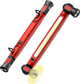 LED Work Light Bar Rechargeable 6000mAh With Magnetic Base 360 Adjustable 3 Color Modes For Auto Repair Garage Camping Red, 3000 lm, 51 cm