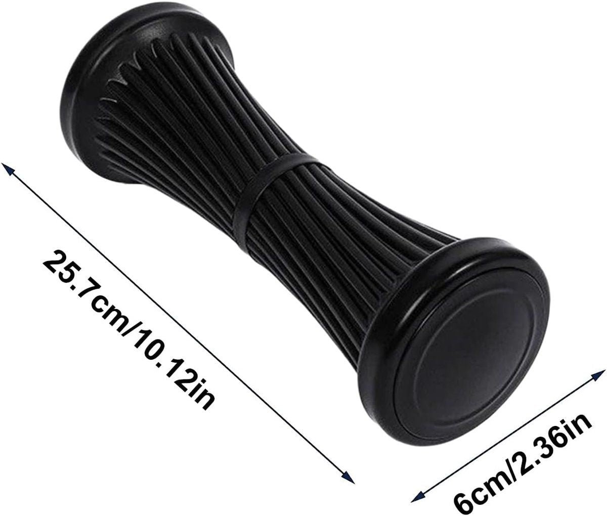 Foot Massage Roller, ABS Acupressure Reflexology Roller For Circulation And Muscle Recovery, For Home Gym Office Post Workout, Black, 25 cm