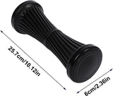 Foot Massage Roller, ABS Acupressure Reflexology Roller For Circulation And Muscle Recovery, For Home Gym Office Post Workout, Black, 25 cm - Top-Down View
