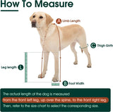 Waterproof Dog Boots With Suspenders, Adjustable Non Slip Paw Protectors For Outdoor Walks, Small To Medium Dogs, Orange, Size L
