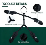 Waterproof Dog Boots With Suspenders, Anti Slip Paw Protectors With Adjustable Straps For Small And Medium Dogs Outdoor Walks, Black S - 45-Degree Angle