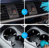 2 Pack Cleaning Gel Putty, Biodegradable Reusable Dust Removal Slime With Lavender Scent For Car Interior Vents Keyboard Electronics, Blue - Side View