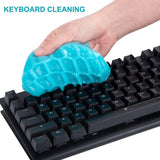 2 Pack Cleaning Gel Putty, Biodegradable Reusable Dust Removal Slime With Lavender Scent For Car Interior Vents Keyboard Electronics, Blue