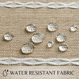 Bohemian Waterproof Tablecloth Linen Cotton Blend With Tassels Wrinkle Resistant For Indoor Outdoor Dining Parties Coffee, 90 x 90 cm