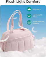 Travel Gym Duffle Bag With Wet Pocket And Multiple Compartments For Training Weekend Trips And Carry On Travel Pink, 40 x 20 x 28 cm - Top-Down View
