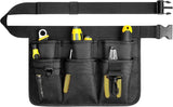 Garden Tool Belt Apron With 8 Pockets, Durable Oxford Polyester Adjustable Waist Work Apron For Gardening, DIY And Construction, Black, 43 in