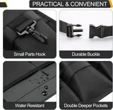 Garden Tool Belt Apron With 8 Pockets, Durable Oxford Polyester Adjustable Waist Work Apron For Gardening, DIY And Construction, Black, 43 in