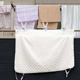8 Pack Large Towel Clips, PP Plastic Clothesline Pegs With Non Slip Pads, For Beach Towels Laundry Drying Indoor Outdoor, Blue Opening, 4 cm - Top-Down View