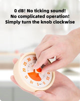 Visual Timer For Kids, 60 Minute Countdown Timer With Silent Operation, For Classroom Study Kitchen Cooking And Pomodoro, Yellow, 11 x 5 x 11 cm