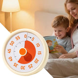 Visual Timer For Kids, 60 Minute Countdown Timer With Silent Operation, For Classroom Study Kitchen Cooking And Pomodoro, Yellow, 11 x 5 x 11 cm
