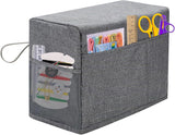 2 Pack Sewing Machine Covers, Padded Oxford Fabric Dust Covers With Storage Pockets And Handles, Gray, 44 x 30 x 21.5 cm