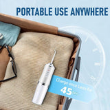 Cordless Water Flosser With Tank, 3 Modes, 4 Nozzles, IPX7 Waterproof Portable Oral Irrigator For Travel And Braces, Green, 300 ml
