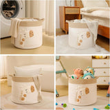 Diaper Caddy Organizer Basket, Woven Rope Storage Bin For Nursery Changing Table, Toy And Baby Essentials Storage, Khaki, 30 x 30 cm