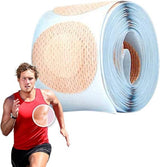 50 Pack Mens Nipple Covers, Self Adhesive Sweat Resistant Nonwoven Anti Chafing Guards, Beige, 3.5 cm