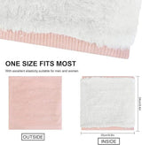 2 Pack Winter Neck Gaiter Scarf Set, Polyester Windproof Warm Soft Lined Snood, Unisex For Skiing Cycling Hiking, Gray Pink, 25 x 24 cm