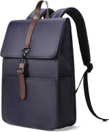 Laptop Backpack, Water Resistant Canvas With Anti Theft Compartments, Blue, 14 in, 28 x 14 x 38 cm - Side View