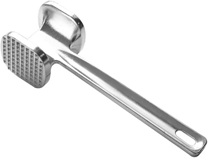 1 Piece Meat Tenderizer Hammer Dual Sided Mallet with Grip Handle
