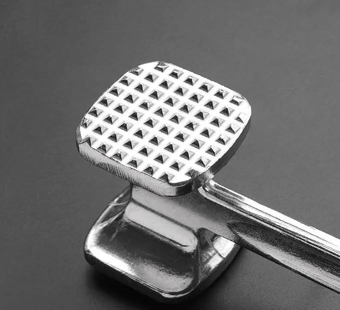 1 Piece Meat Tenderizer Hammer Dual Sided Mallet with Grip Handle
