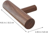 4 Piece Solid Wood Wall Clothes Rack No Drill