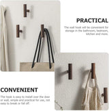 4 Piece Solid Wood Wall Clothes Rack No Drill