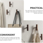 4 Piece Solid Wood Wall Clothes Rack No Drill