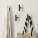 4 Piece Solid Wood Wall Clothes Rack No Drill