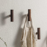 4 Piece Solid Wood Wall Clothes Rack No Drill
