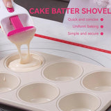 2 Piece Cake Batter Dispenser ABS and TPE for Cupcakes and Pancakes - Side View
