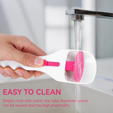 2 Piece Cake Batter Dispenser ABS and TPE for Cupcakes and Pancakes - Top-Down View