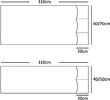 Sofa Armrest Organizer 5 Compartments White, 70 x 110 cm