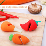 3 Piece Silicone Pot Lid Risers Carrot Chili and Drumstick