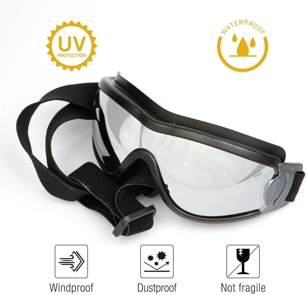 Dog Goggles UV Protection Windproof Waterproof for Medium and Large Dogs, 21 cm