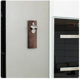 Magnetic Wall Mounted Bottle Opener with Cap Collector