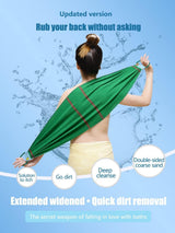 2 Piece Exfoliating Back Scrubber 500D for Home Spa, 105 cm - Top-Down View
