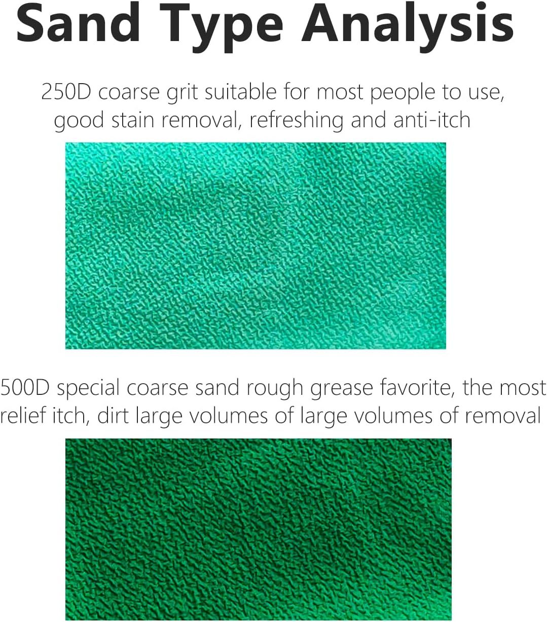 2 Piece Exfoliating Back Scrubber 500D for Home Spa, 105 cm