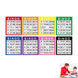 100 Piece Bingo Cards Random Colors, 11 x 12.5 cm