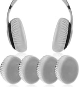 2 Pair Stretch Headphone Ear Cushion Covers Grey, 3 to 4 Inch