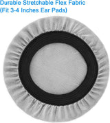 2 Pair Stretch Headphone Ear Cushion Covers Grey, 3 to 4 Inch