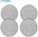 2 Pair Stretch Headphone Ear Cushion Covers Grey, 3 to 4 Inch