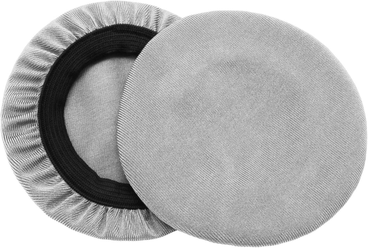 2 Pair Stretch Headphone Ear Cushion Covers Grey, 3 to 4 Inch