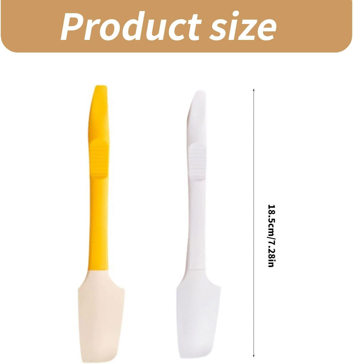 Silicone Baking Spatula and Scraper 2 in 1 Food Grade