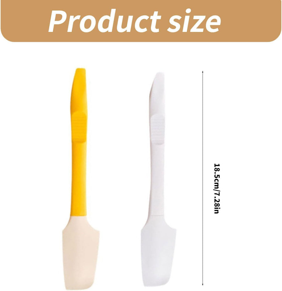 Silicone Baking Spatula and Scraper 2 in 1 Food Grade