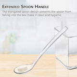 4 Piece Transparent Spice Box Set with Spoons and Non Slip Tray, 25 x 10 x 7.5 cm - 45-Degree Angle