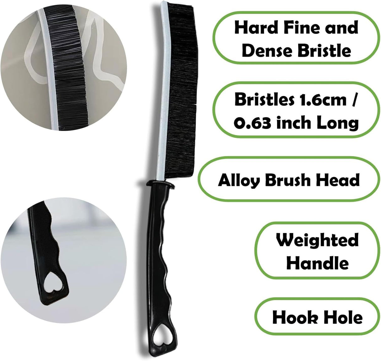 8 Piece Hard Cleaning Brush Set for Kitchen Bathroom and Crevices
