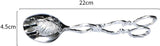 2 Piece Zinc Alloy Cooking Tongs Woodcarving Pattern, 4.5 x 22 cm