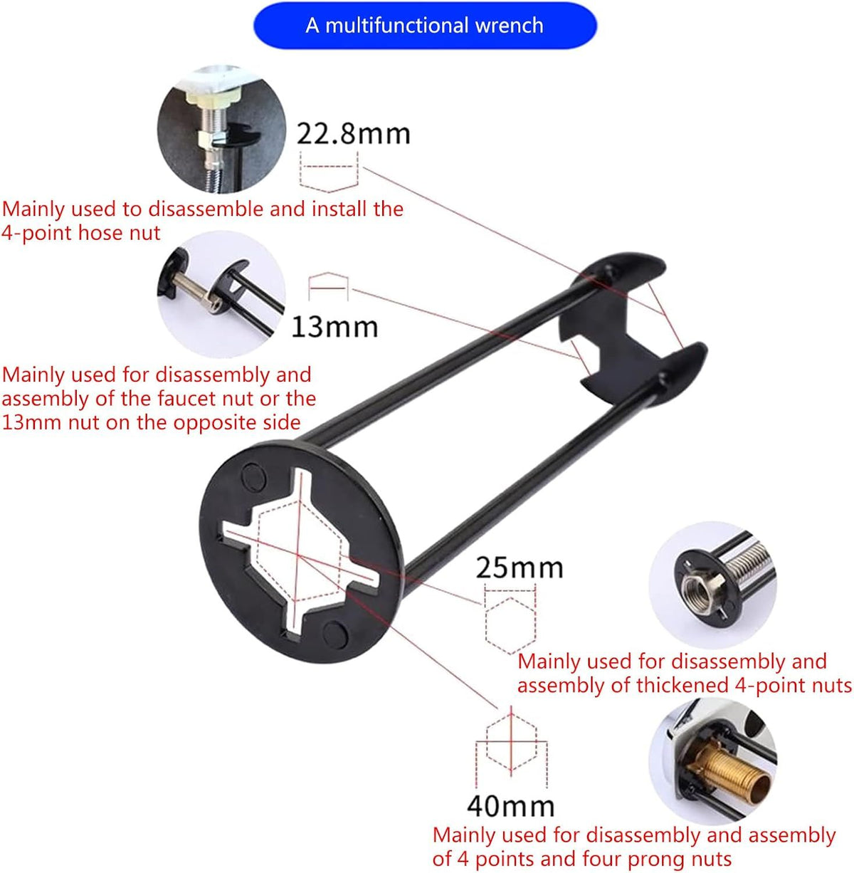 Carbon Steel Faucet Sink and Water Boiler Cleaning Tools