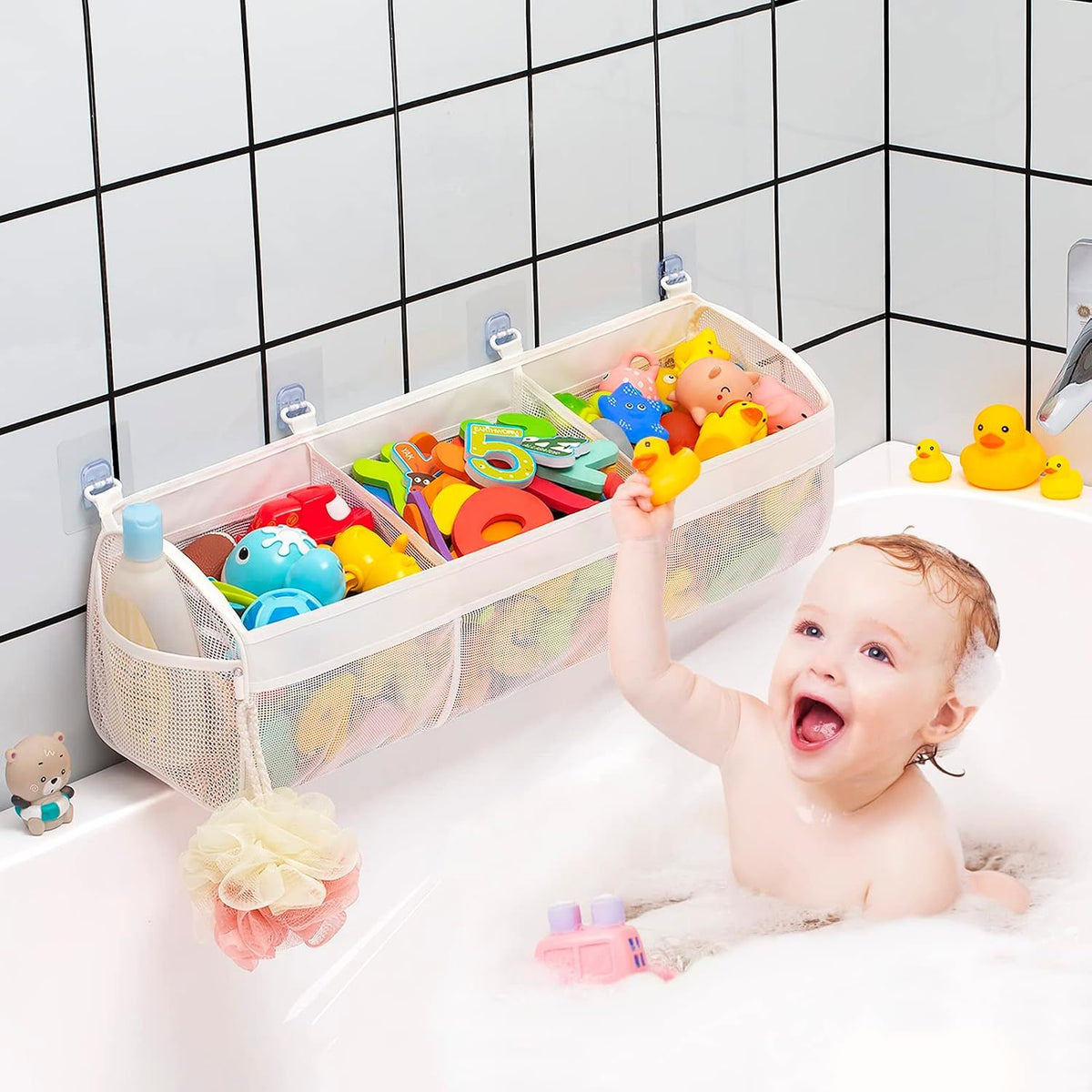 Bath Toy Organizer 3 Compartments