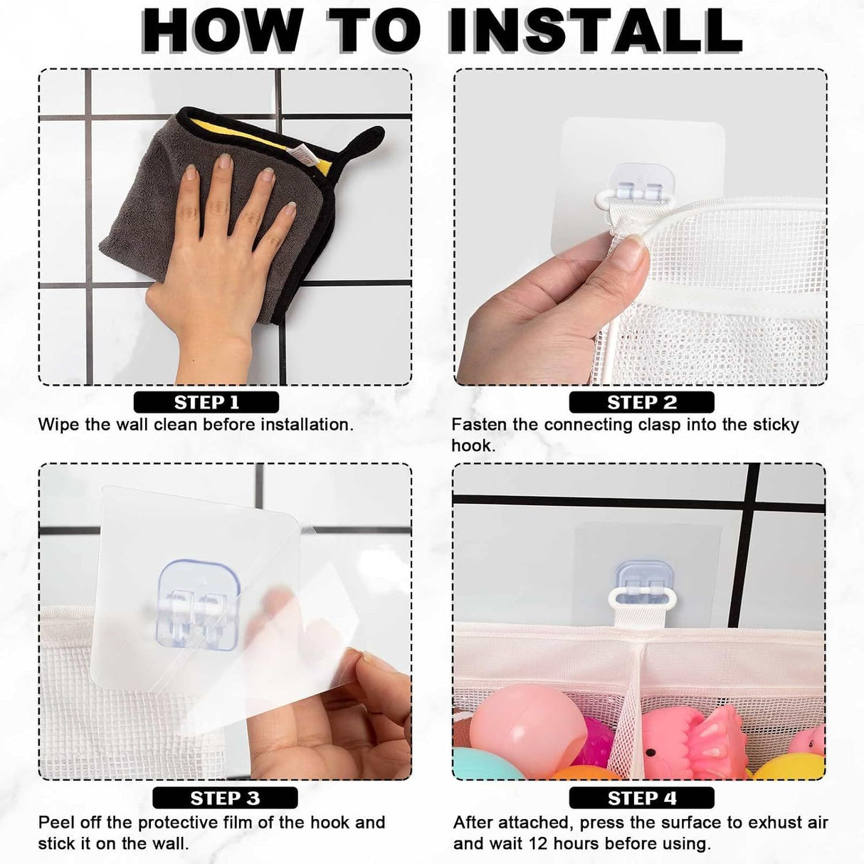 Bath Toy Organizer 3 Compartments