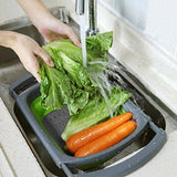 Collapsible Silicone Colander with Extendable Handles